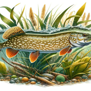 Hecht angeln (Esox lucius)
