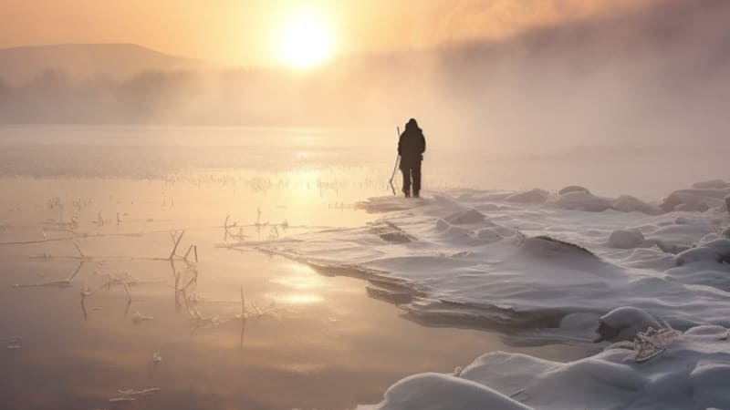 Angeln im Januar<br>