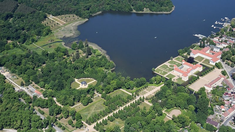 Großer Rheinsberger See in Brandenburg<br>