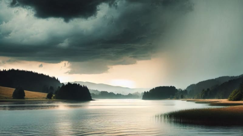 Regen kündigt sich an<br>