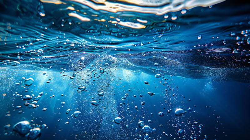 Der Luftdruck verändert auch das Geschehen unter Wasser<br>