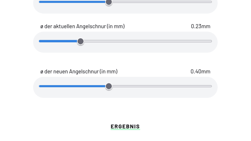 Beispiel Schnurrechner für 3000 Rolle<br>