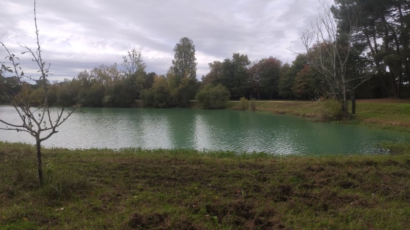 Tiefste Stelle des Lac Vert<br>